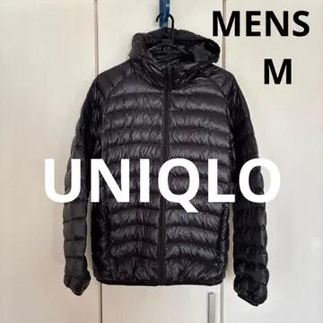 새상품급 유니클로 울트라 라이트 다운 자켓 후드 부착 경량 남성용 블랙