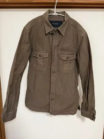 NANO UNIVERSE 브라운 밀리터리 블루종