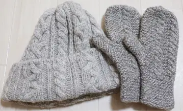 highland 2000 니트 모자 장갑 2종 세트