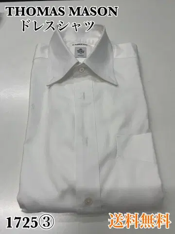 THOMAS MASON 화이트 드레스 셔츠