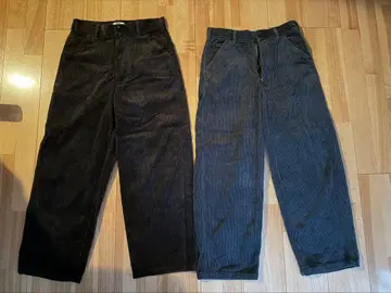 유니클로 U 코듀로이 와이드 팬츠 세트