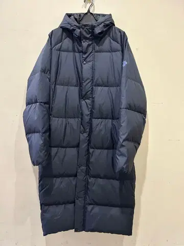 새상품 데상트 다운 롱 코트 XO 네이비