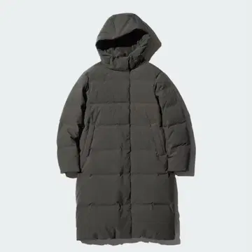 UNIQLO 심리스 다운 롱 코트 S DARK GREEN