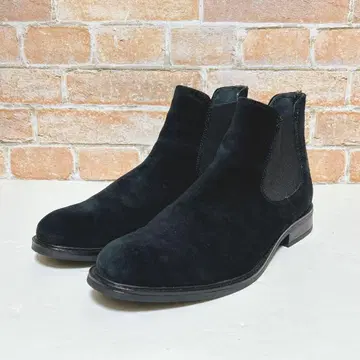 새상품급 PATRICK cox 사이드 고어 부츠 스웨이드(25.5) 블랙