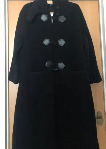 [ 새상품 ] 보아 더플 롱 코트 블랙 AMELY