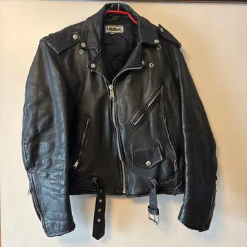 Vetter 블랙 더블 라이더 자켓