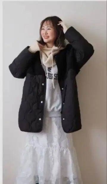 루 퀼팅 자켓 시마무라