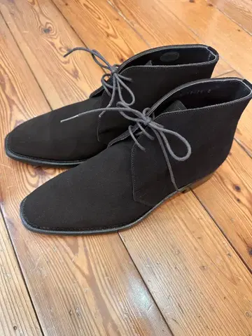 거의 미사용 바니스뉴욕 다크 브라운 처카 부츠 6