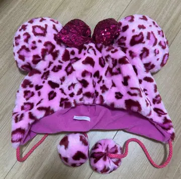 미니쨩 레오파드 무늬 팬 캡