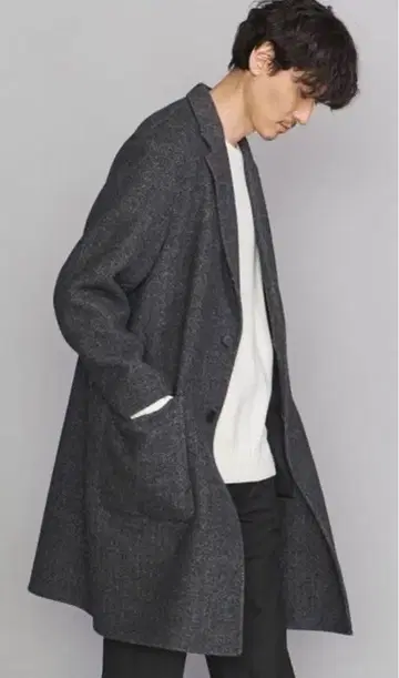 BEAUTY&YOUTH 리버 멜톤 벌룬 코트