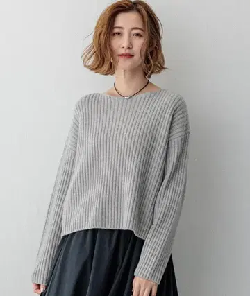 23구 S [세탁 가능] 캐시미어 블렌드 크롭 니트 32