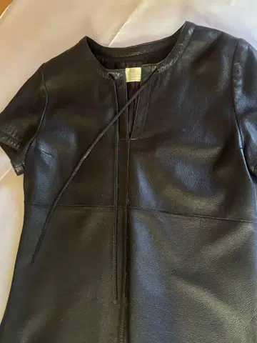 [ 레이빔즈 ] 천연 가죽 양가죽 브라운 안감 부착 튜닉 S 사이즈 상당