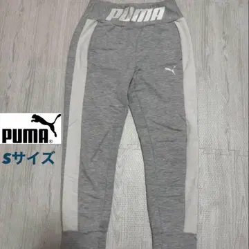 PUMA 스트라이프 저리 팬츠 그레이 S 스웨트 팬츠 스포츠 여성용