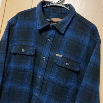 오비스 ORVIS 옴브레 체크 긴팔 헤비 체크 셔츠