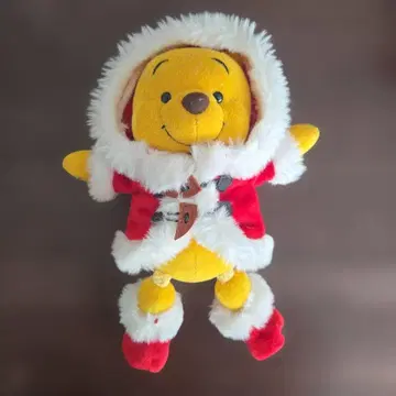 푸우 산타 의상 봉제 인형 약 30cm