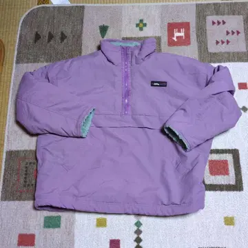 다운 자켓 보라색 옐로우 그린 복슬복슬 리버서블