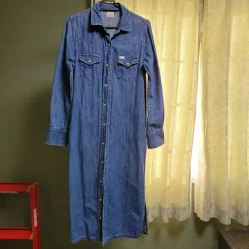 Lee 데님 롱 셔츠 원피스