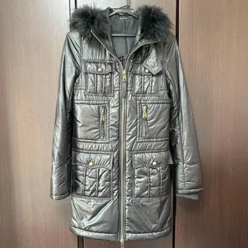 moussy 광택 다운 코트