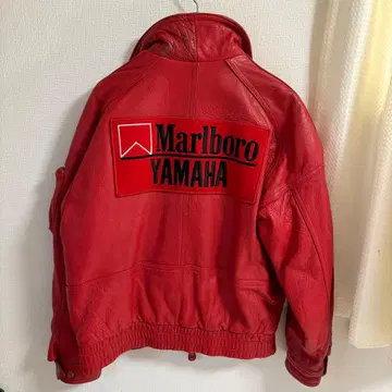 Marlboro Yamaha 가죽 자켓 M