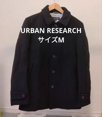 URBAN RESEARCH(어반 리서치) 블랙 울 코트 M