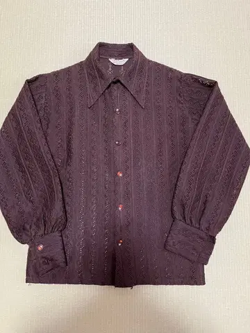 70's NATIONAL 박스 컷 빈티지 셔츠 pilgrim