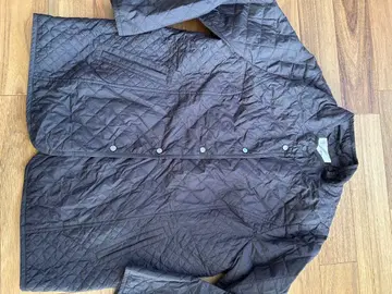 JANE MORE 다크 브라운 퀼팅 코트