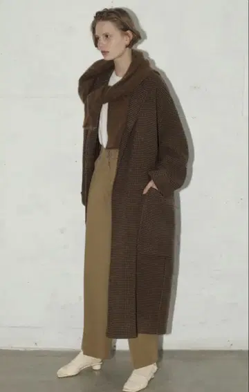 TODAYFUL 오버 체크 코트