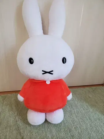 미피 봉제 인형 오렌지 셔츠 약 50cm