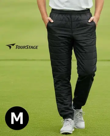 새상품 투어 스테이지 브릿지스톤 블랙 퀼팅 절개 방풍 팬츠/M