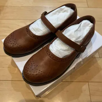 새상품 SM2 사만사 모스모스 메달리온 원 스트랩 슈즈 카멜 M