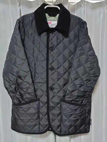 트래디셔널 웨더웨어 퀼트 자켓 별주 내 그린