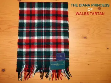 다이애나 프린세스 오브 웨일스 타탄 체크 머플러