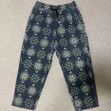 페이즐리 무늬 코듀로이 팬츠