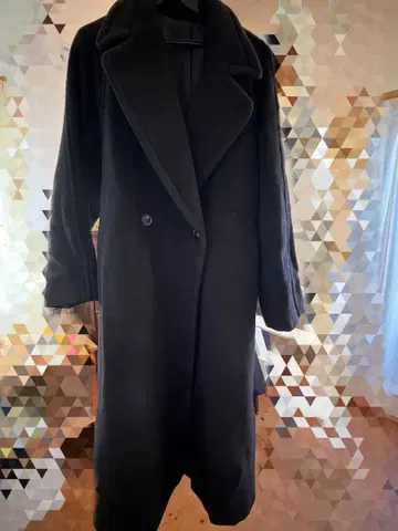 블랙 롱 코트 블랙 체스터 코트