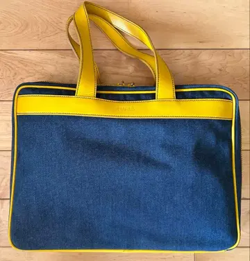 FURLA 데님 백 네이비 A4 서류 컴퓨터 들어갑니다