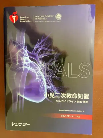 PALS 소아 2차 소생술 프로바이더 매뉴얼 2020
