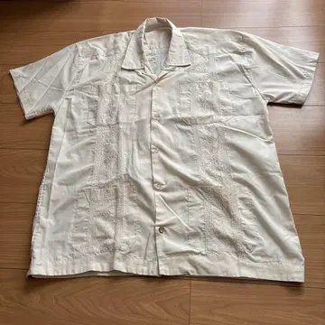 쿠바 셔츠 반팔 오픈 카라 셔츠