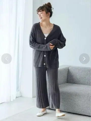 gelato pique 핫 스무디 와이드 리브 롱 팬츠