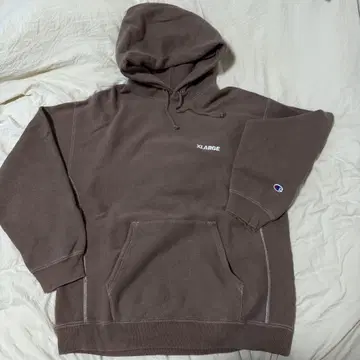 XLARGE 후드티 브라운 고릴라 로고