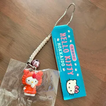 홋카이도 한정 키티 스트랩 키링