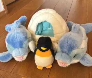 [ 새상품급 ] 펭귄과 돌고래 봉제 인형 돌고래는 소리가 납니다