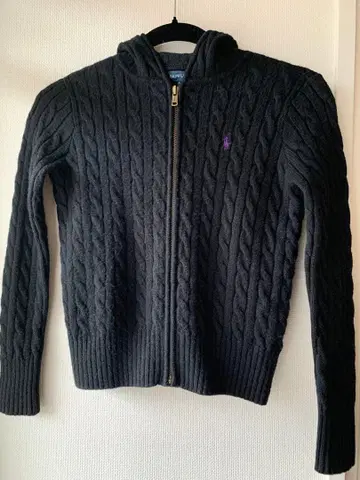 예쁜 랄프 로렌 케이블 니트 후드티 xs