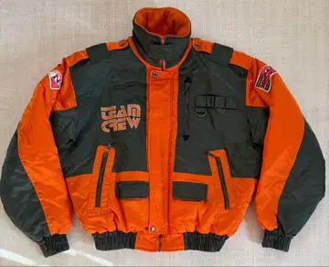 새상품급 NANKAI 남해 부품 점퍼 오렌지/그린 라이더 자켓