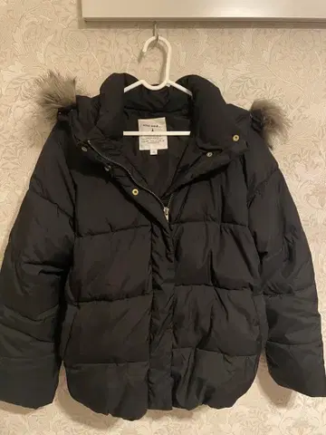 nico and - 블랙 다운 자켓 후드 부착