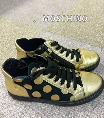 [ 새상품급 ] MOSCHINO 도트 스니커즈 23cm