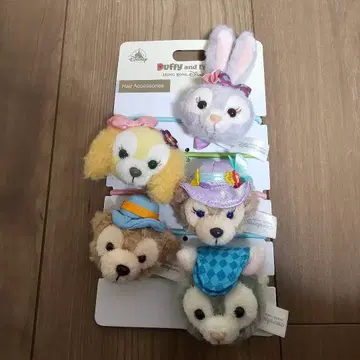 홍콩 디즈니 정품 더피 프렌즈 헤어 액세서리 5세트