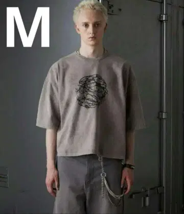 grancy 그래픽 디자인 리버서블 T셔츠 M