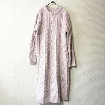 젤라또피케 GELATO PIQUE 케이블 니트 룸 원피스 핑크