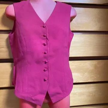 라네롯시&알파 큐빅 미사용 택 포함 핑크 베스트