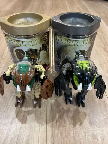 LEGO 바이오니클 레고 바이오니클 로봇 2체 세트 캔